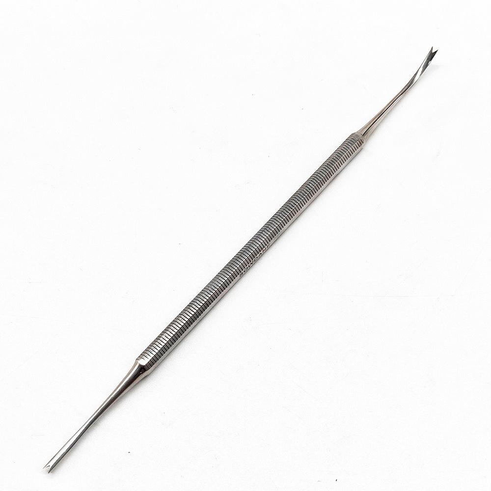 1 pezzo Direttore di legature ortodontiche dentali Doppie estremità Curvo con scaler Fine Stretto Strumento Strumento per dentista