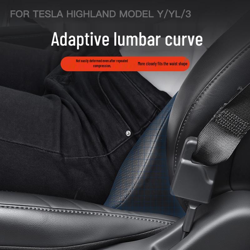 Tesla Model Y & Model 3 Seat Cushion, Headrest, Neck, and Lumbar Support Accessories