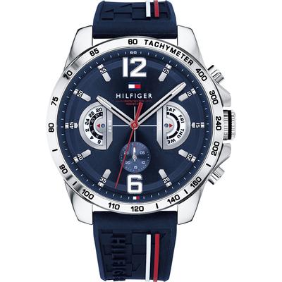 Decker Blue Dial Blue Silicone/Rubber Strap Men's Quartz Watch 1791476