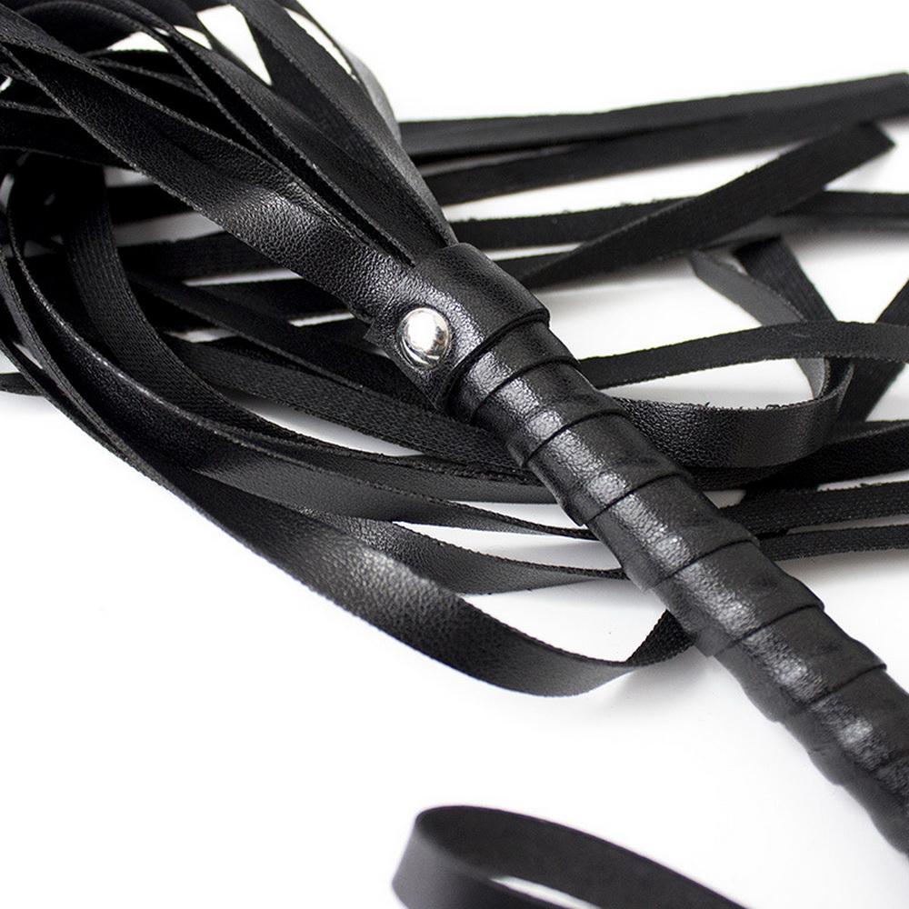 2Pcs/set PU Leather Erotic Handcuffs Ankle Cuff Restraints with Whip BDSM Bondage Slave Sex Toays for Couple Adult Game Flogger