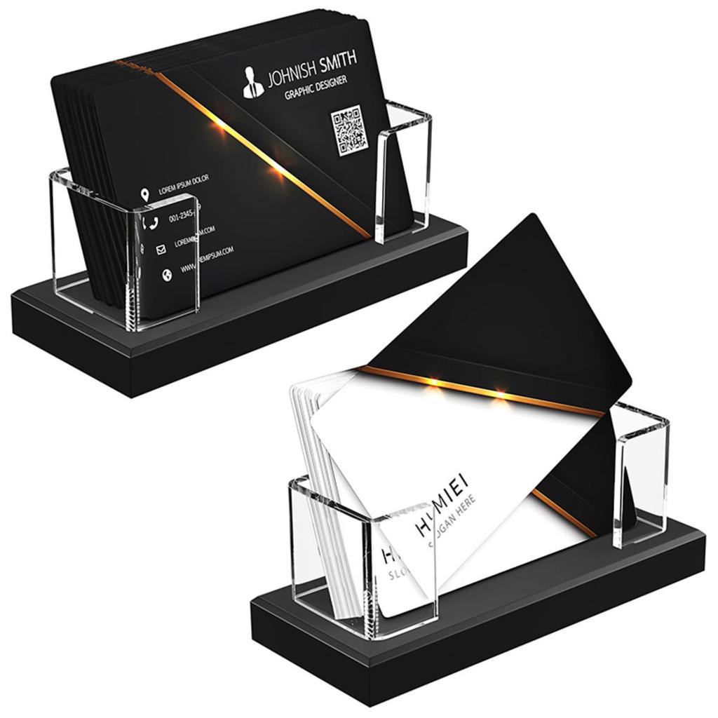 Transparent Lightsaber Display Stand Desktop Acrylic Decorative Rectangular Holder Business Card Storage Rack
