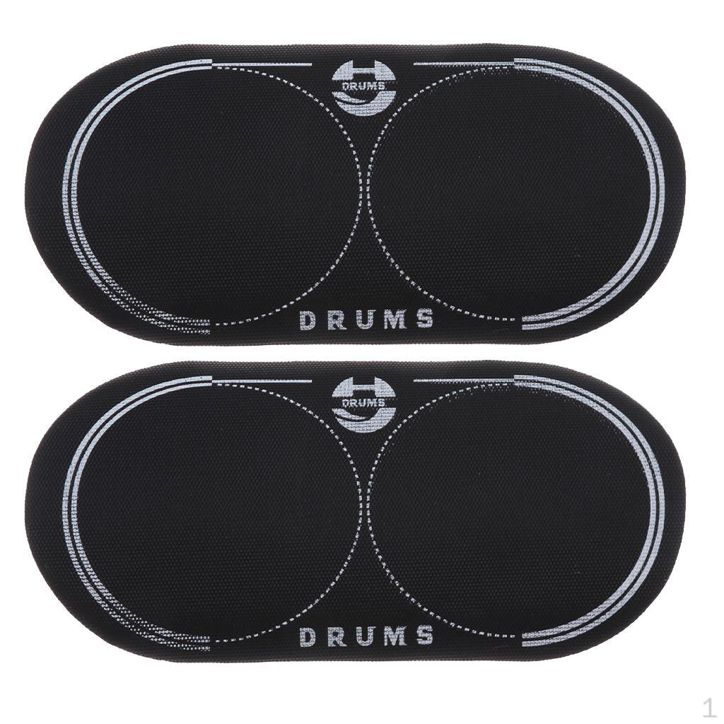 

2x EQ Double Pedal Patch for Bass Drum Percussion Instrument Accessories