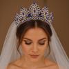 Luxury Zinc Zinc Alloy Princess Crown Sparkling Bridal Headwear Trendy Women Hair Hoop  Stage Performances