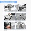 Motorcycle Saddle Bag Mounting Base Motorbike Tail Bag/Rack Bag/Rear Seat Bag/Fuel Tank Side Bag Universal Saddle Bag Mount Base