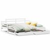 VidaXL Daybed and Trundle Bed and Drawers 90x200 Cm Solid Pine Wood, Sofa Bed, Guest Bed, Wooden Daybed, Bed 3302238