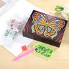 Diamantmalerei in Sonderform DIY Schmetterling Harz Schmuckkästchen Behälter Desktop Dekorativer Aufbewahrungsorganizer Koffer Dropship