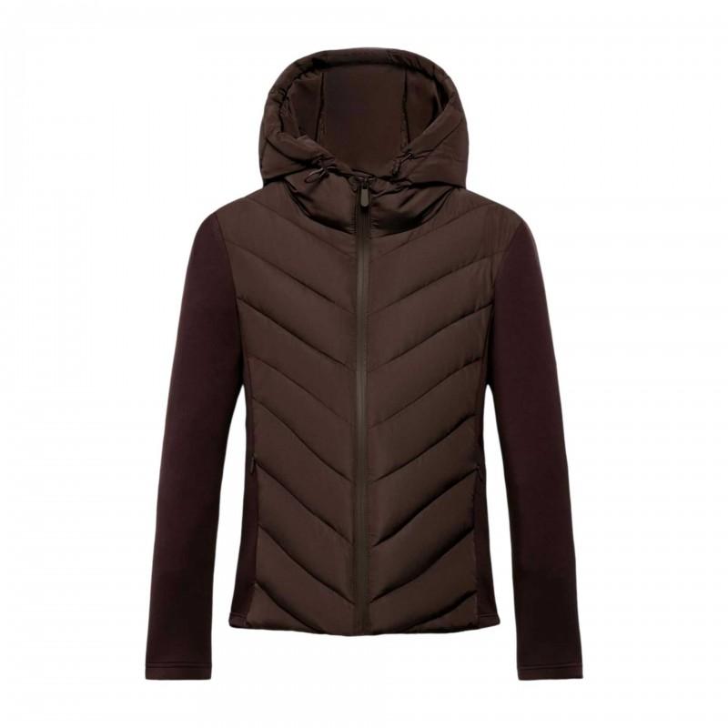 Womens Winter Hooded Cotton Blend Puffer