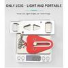 Portable Door Lock Double Hole Security Door Locker Safety Latch Metal Lock Home Room Hotel Anti Theft Security Lock Interior Mirrors 6