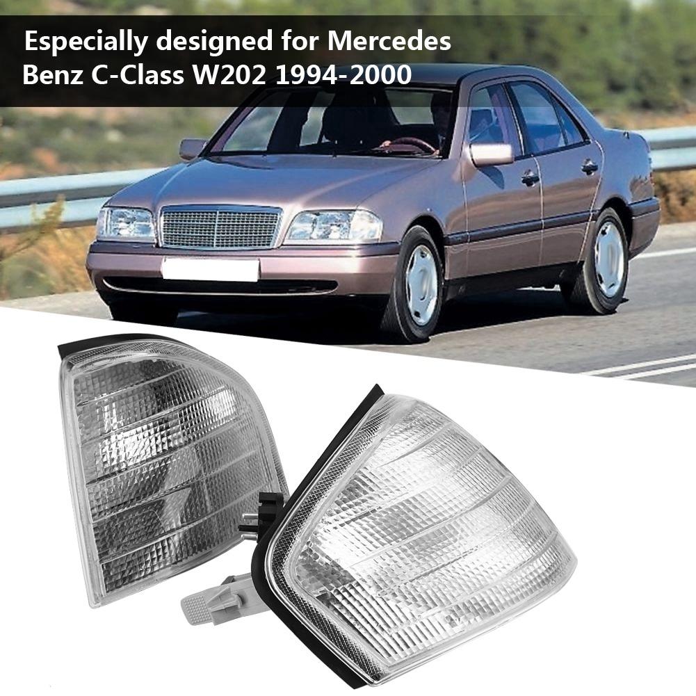 2 stücke Parkplatz Signal Anzeige Ecke Licht Lampe Shell Gehäuse für Mercedes Benz C klasse W202