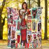 Christmas Gift Halloween Themed Cola Beverage Coca Cola Blanket Soft Home Furnishing Nap Decoration Four Seasons Warm Sherpa Blanket U7