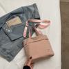 Street Style Nylon Square Bag For Women Teen Fashion Lightweight Crossbody Bag With Stitching Detail