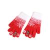 Snowflake Touchscreen Knit Wool Winter Gloves for Outdoor Cycling