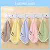 Coral Fleece Baby Face Towel With Embroidered Duck Pattern Suitable For Toddlers And Kids