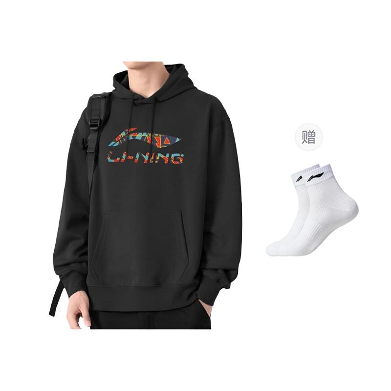 Li Ning Sweatshirts Men's Hooded Thickened Regular YWDV375-3