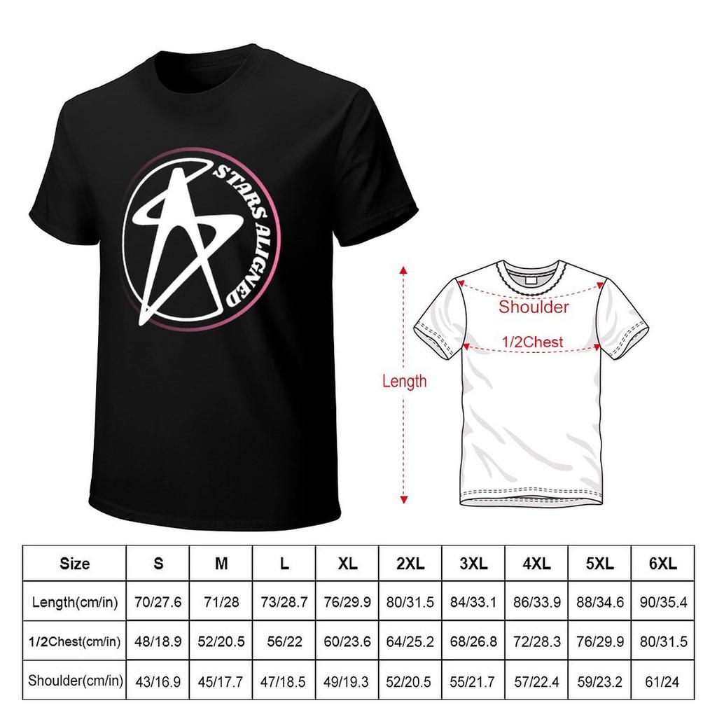 Stars Aligned TShirt oversize tshirts man for a boy cotton man tshirts sports fans mens designer clothes