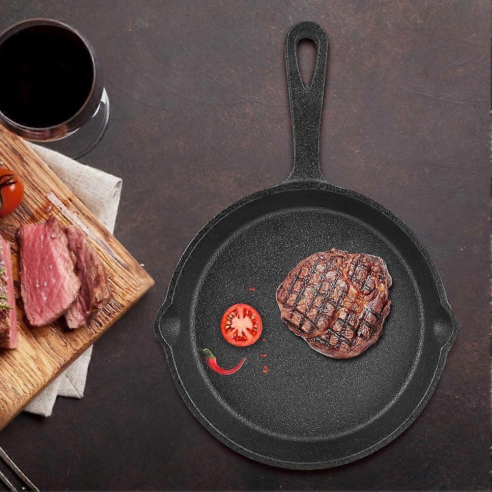 16cm/20cm Cast Iron Skillet Frying Pan, Non-Stick and Burnt Resistant