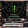 Wall Hanging Tapestry Custom NameMonster Energy Pattern Personalized Printed Fabric Wall Decor