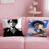 Popular Anime Character Levi Ackerman Cushion Cover Soft  EasyWash Pillow Case  Versatile for Couch Bed Travel and Office