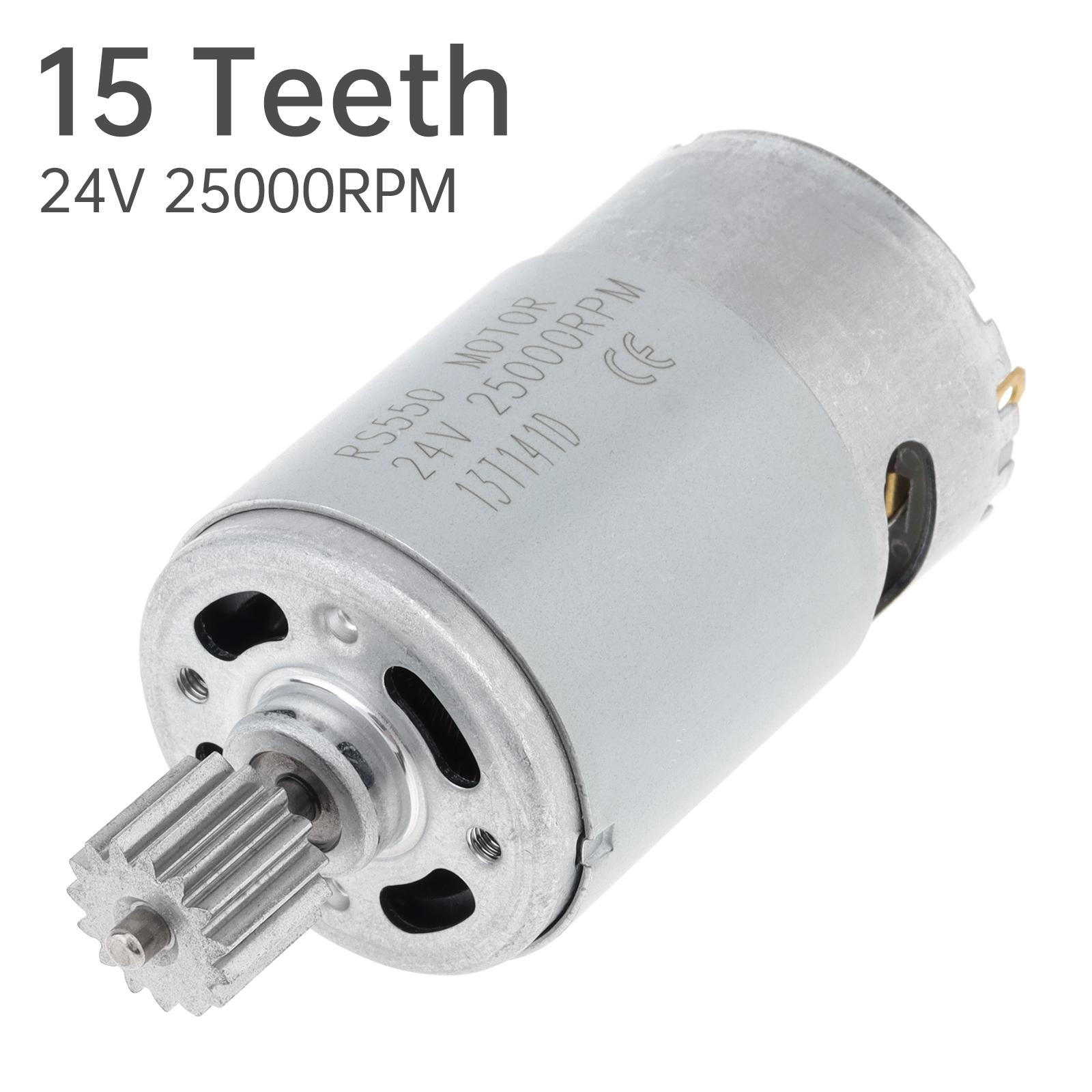 

RS550 24V 25000RPM 15T High Speed DC Motor for Powerful Wheels & Ride On Car Replacement/Upgrade,RC Electric Motors & Parts