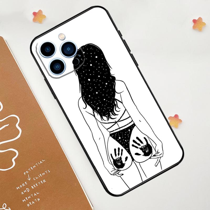 Sexy Nude Women Art Phone Case For iPhone 17 Pro Max 11 14 15 16 Pro Max 12 13 mini 16 Plus 16e 17 Air Funda