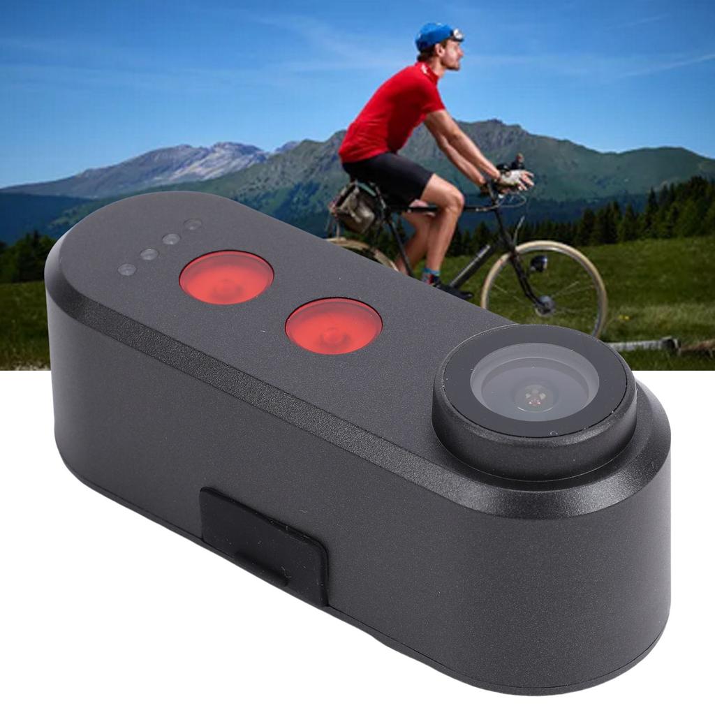 Bike Camera with Tail Light 1080P Prevent Shake Recorder Water Proof 140 Wide Angle Rear View Camera Brake Taillight for Outdoor Cycling