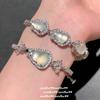 Lychee Frozen Concubine Smile, Gourd Gem Bracelet, New Chinese Style, Horse Material Chalcedony, Fulu Bracelet, Stacked Wear