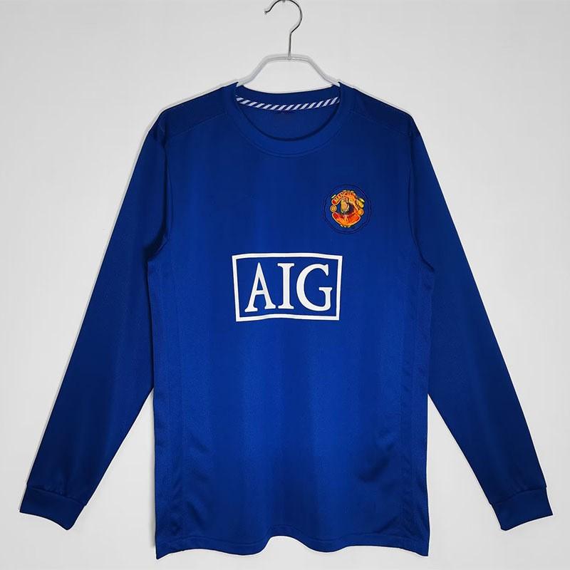 Long Sleeve Retro Football Jersey Men Classic Club National Team Style Sports Training Wear