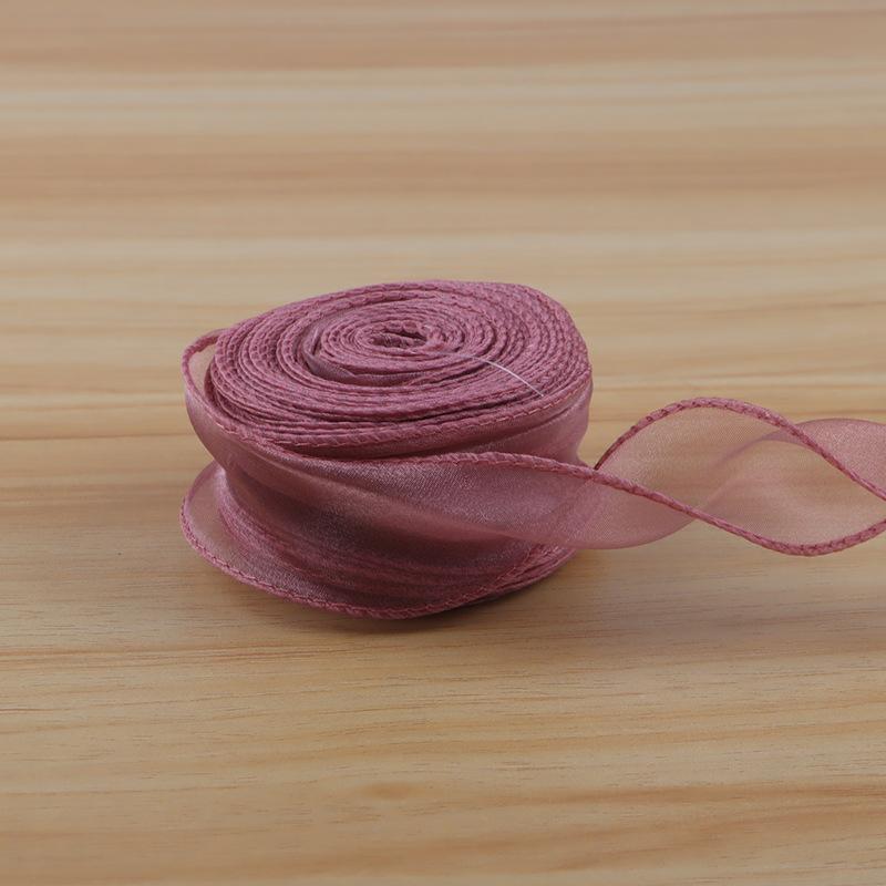 10 Yards Soft Fishtail Organza Ribbon Eco-Friendly Sheer Craft Ribbon for Gift Box Wrapping Bridal Shower DIY Handmade Ornaments