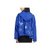 Li Ning Fun Pattern Printed Zipper Hooded Jacket Women Jackets Blue AFDSB42-1