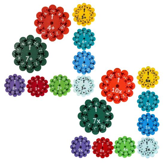 9/18 ks matematický fidget spinner sčítání odčítání násobení dělení učení vzdělávací matematický fidget spinner hračka studentská výuková pomůcka matematika