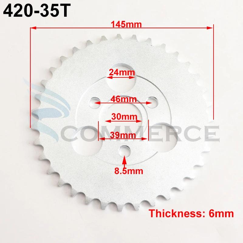 1Pcs 420/428 24T/26T/28T/29T/31T/35T/37T Teeth 30mm Rear Gear Sprocket Fit For Honda Monkey Motorcycle Pit Dirt Bike Accessories