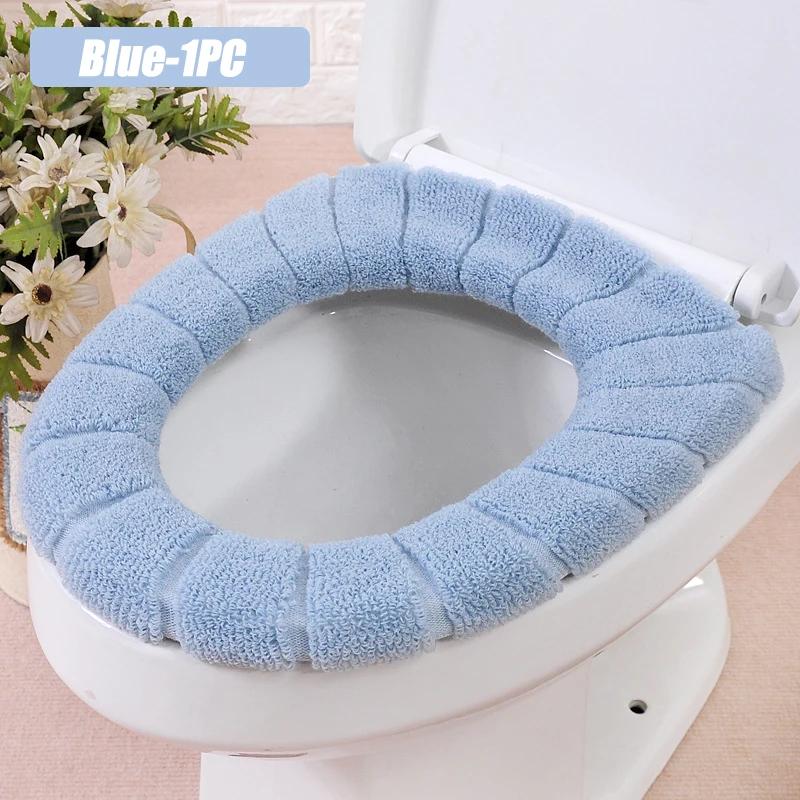 Toilet Seat Cushion Household Winter Thickened Plush Universal Warm Sets Toilet Seat Gasket Toilet Ring Toilet Cover Cover Cover