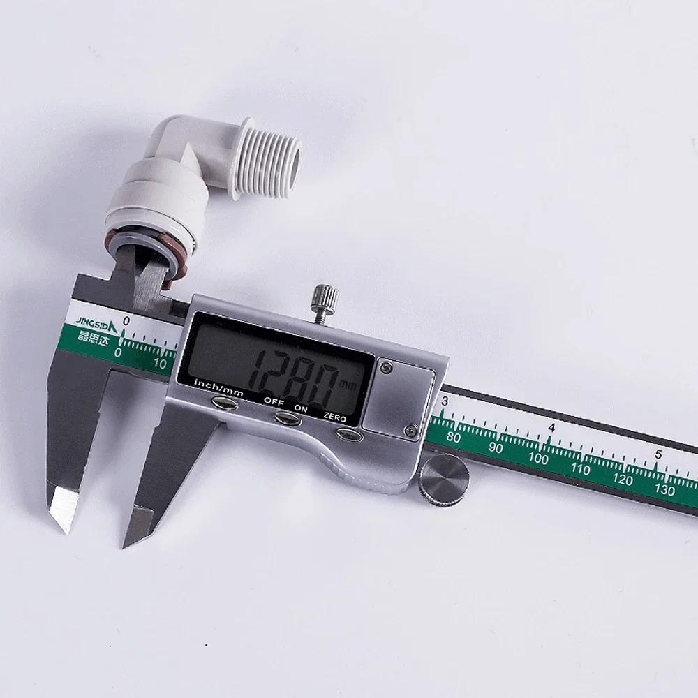 Ajuste 3/8" 1/2" DE X 3/8" Tubo Cotovelo Reto T Conector Rápido de Encaixe POM para Aquário Sistema de Osmose Reversa Filtro de Água RO
