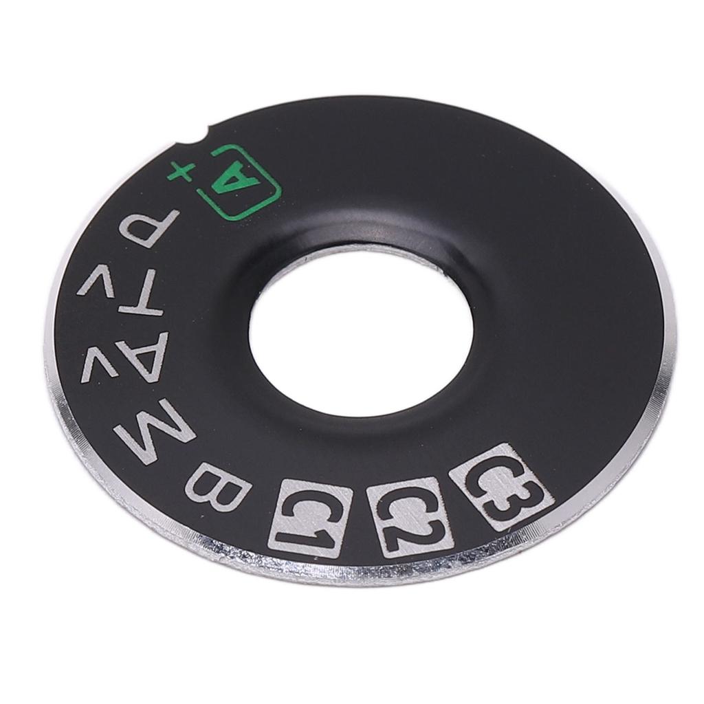 Camera Dial Replacement Metal Dial Plate Interface Cap with Adhesive Tape for 5D Mark III