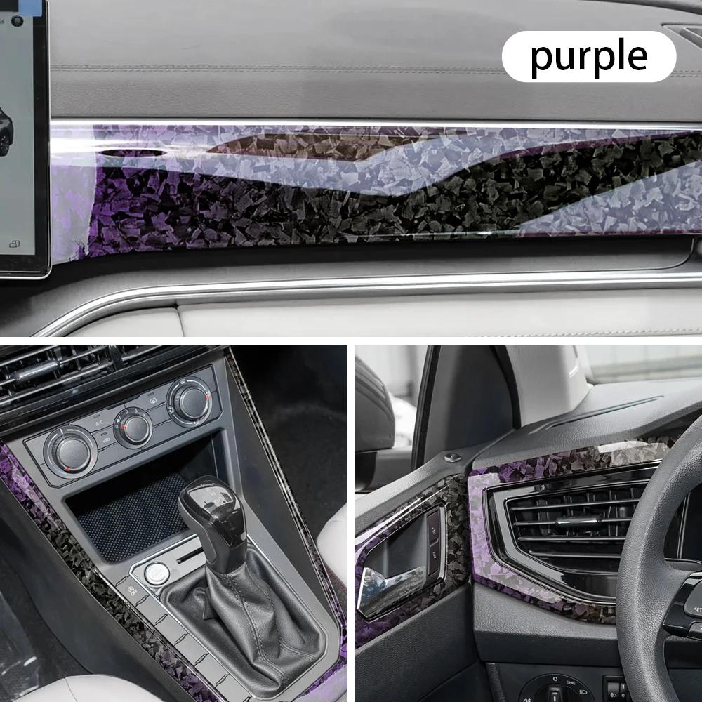 PET Forged Carbon Wrap Self-adhesive Car Wrap Vinyl Auto Tuning Waterproof Motorcycle Stickers Custom Fit Car Film Accessories