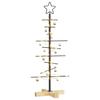 Metal Christmas Tree Black 89 cm Powder Coated Steel