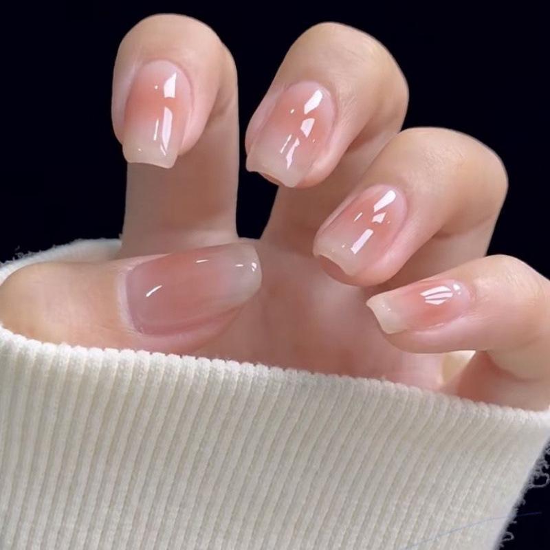 Nude Boiled Water Ganlu Temple Manicure: Simple, Versatile, Pure Desire Nail Pieces
