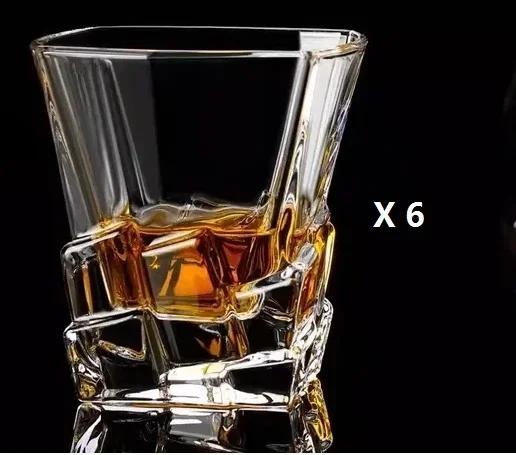 New Square Crystal Whiskey Glass Cup For the Home Bar Beer Water and Party Hotel Wedding Glasses Gift Drinkware