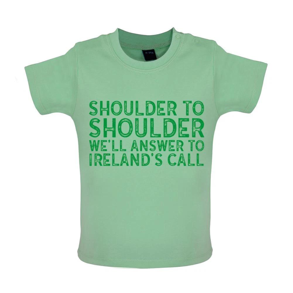 Shoulder to Shoulder Ireland s Call -Baby Kids Boys Girls Unisex T-Shirt / Romper Tees Top- Ireland Irish 130