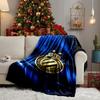 Coperta con Stemma FC Brugge Leggera Ideale per Letto Perfetta per Viaggi, Campeggio, Soggiorni, Uffici, Divani, Regalo di Natale per tifosi