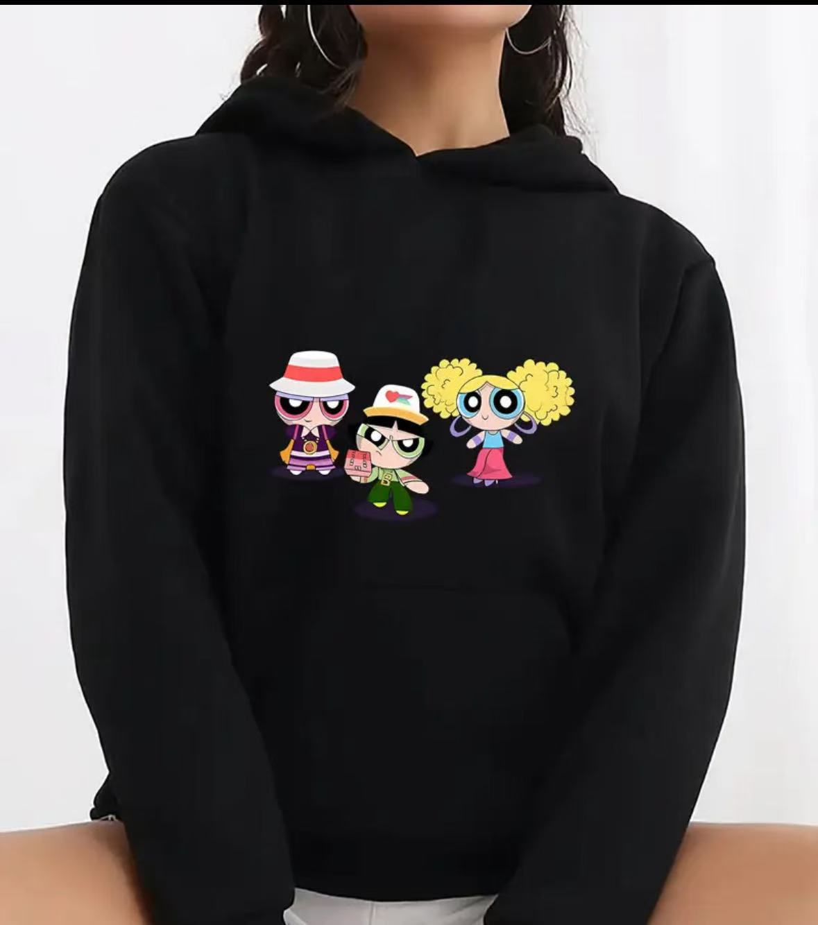 Американский модный бренд вельветовый повседневный худи с буквами женский осенне-зимний универсальный для пар уникальный суперкрасивый 2XL чёрный 2590₽