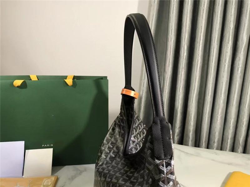 Ding Edition Hobo Crossbody Tasche: Hundezahn Weiches Leinen, Leder Schultergurt