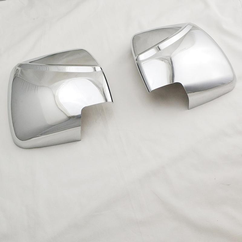Yifei 2PCS Car Rearview Accessories Chrome Plated Door Mirror Cover Trim For Toyota HIACE Commuter 2008 2012 2014 2015 2016 2017