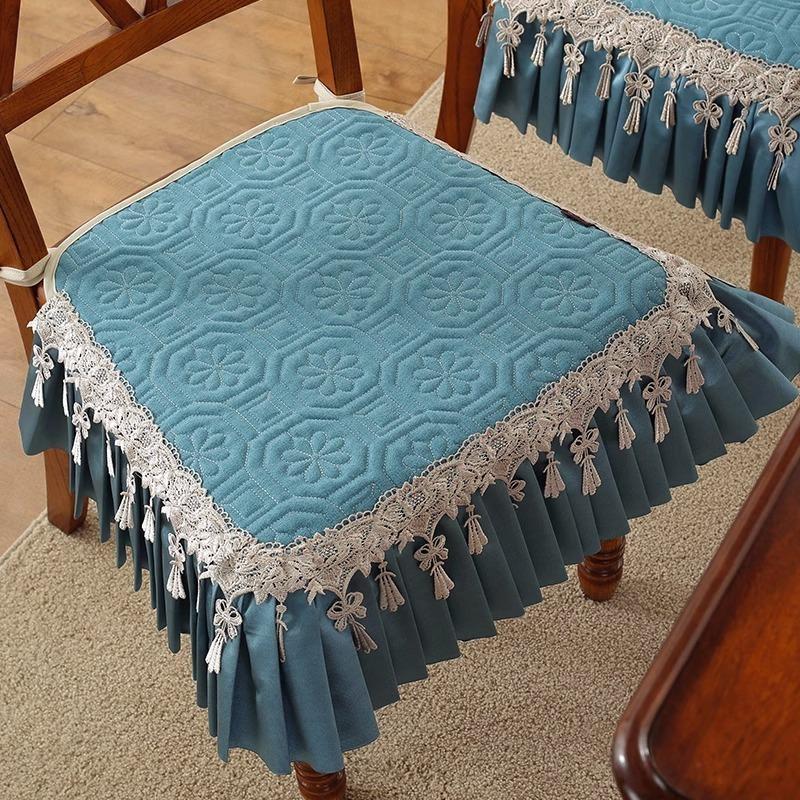 Prošívaný polštář na kancelářské a jídelní židle Čtvercový design Univerzální pro všechna roční období Tenký sedák na restaurační stoličku a židli Pohodlí