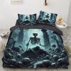 2/3pcs bedding set Digital Print Comfortable Duvet Cover for Home Bedroom Decoration, 1 Duvet Cover and 2pillowcase with Zippers