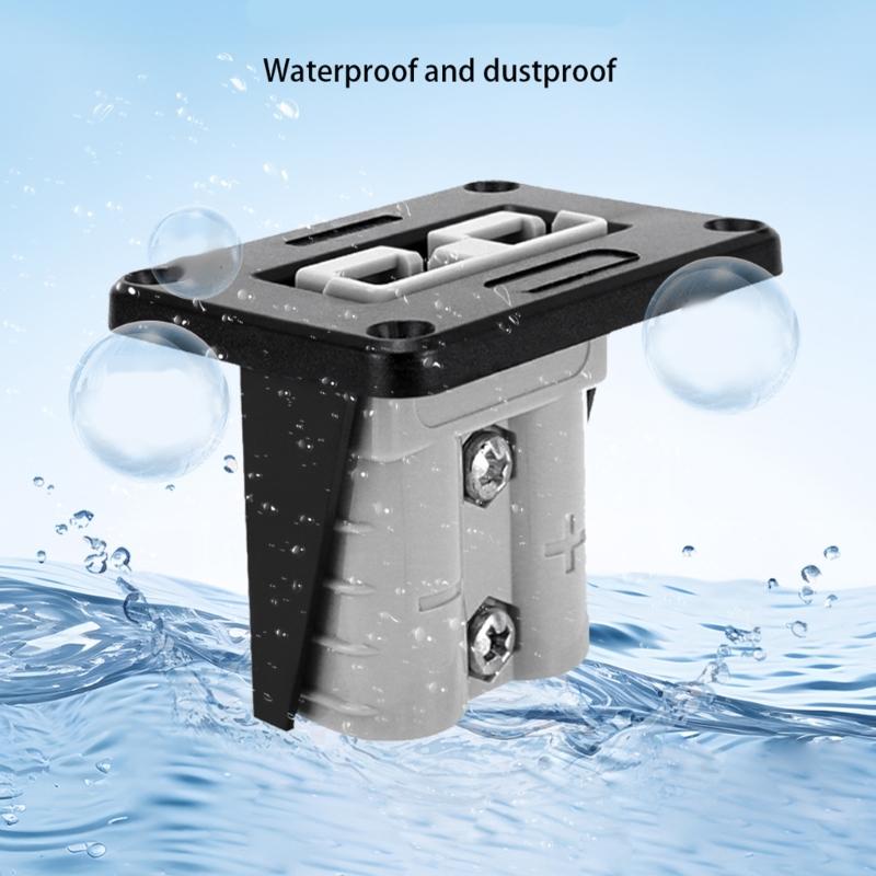 Strong 50A Current Electrical Plugs Panel Base Featuring Guard Panel Mounting Bases for Boats Campers & Motorhomes