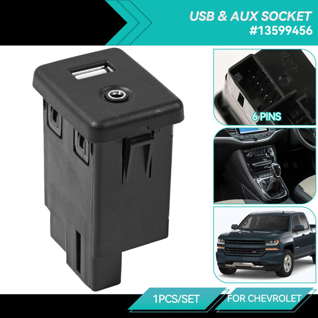 Pre Opel Vauxhall Insignia A MK7 Astra K GMC Chevrolet Buick Auto USB a AUX Nabíjací Port Modul Zásuvka Konektor Prepínač 13599456
