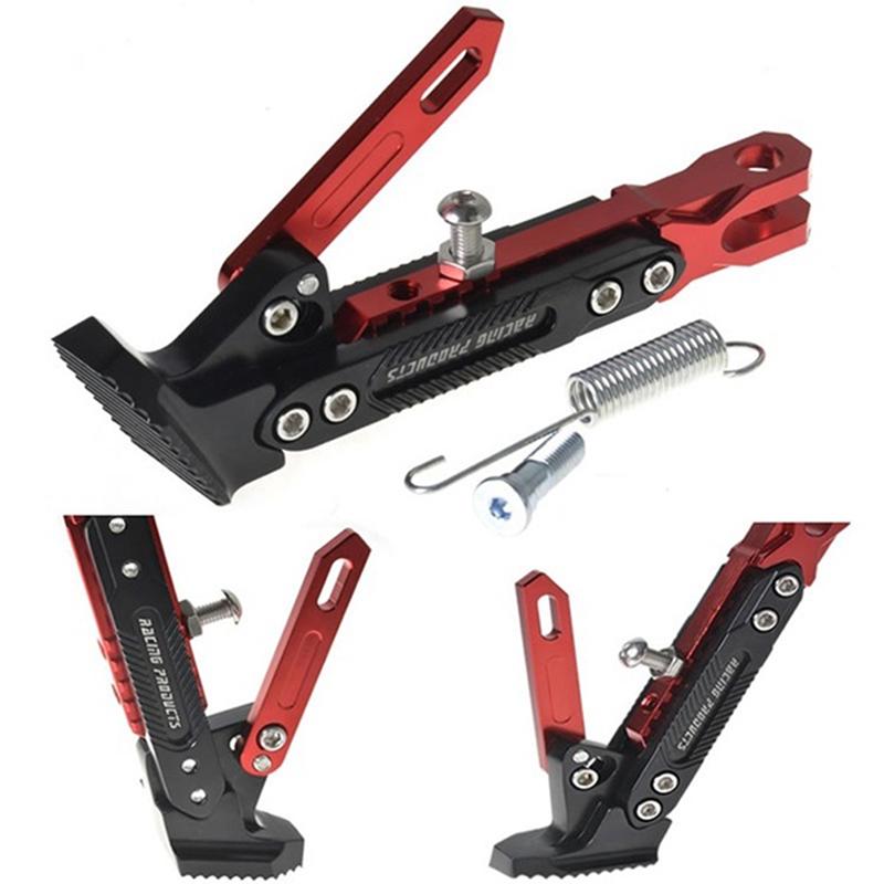Motorrad-Ständer Verstellbarer Ständer aus Aluminiumlegierung für den Seitenständer für Motorradzubehör Motorrad-Ständer Verstellbarer Ständer aus Aluminiumlegierung für den Seitenständer für Motorradzubehör
