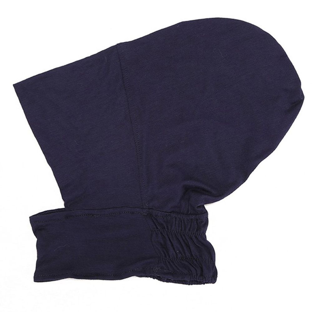 Head Wrap Ninja Hat Solid Color Islamic Women Hijab Head Scarves Muslim Underscarf Bonnet Turbans