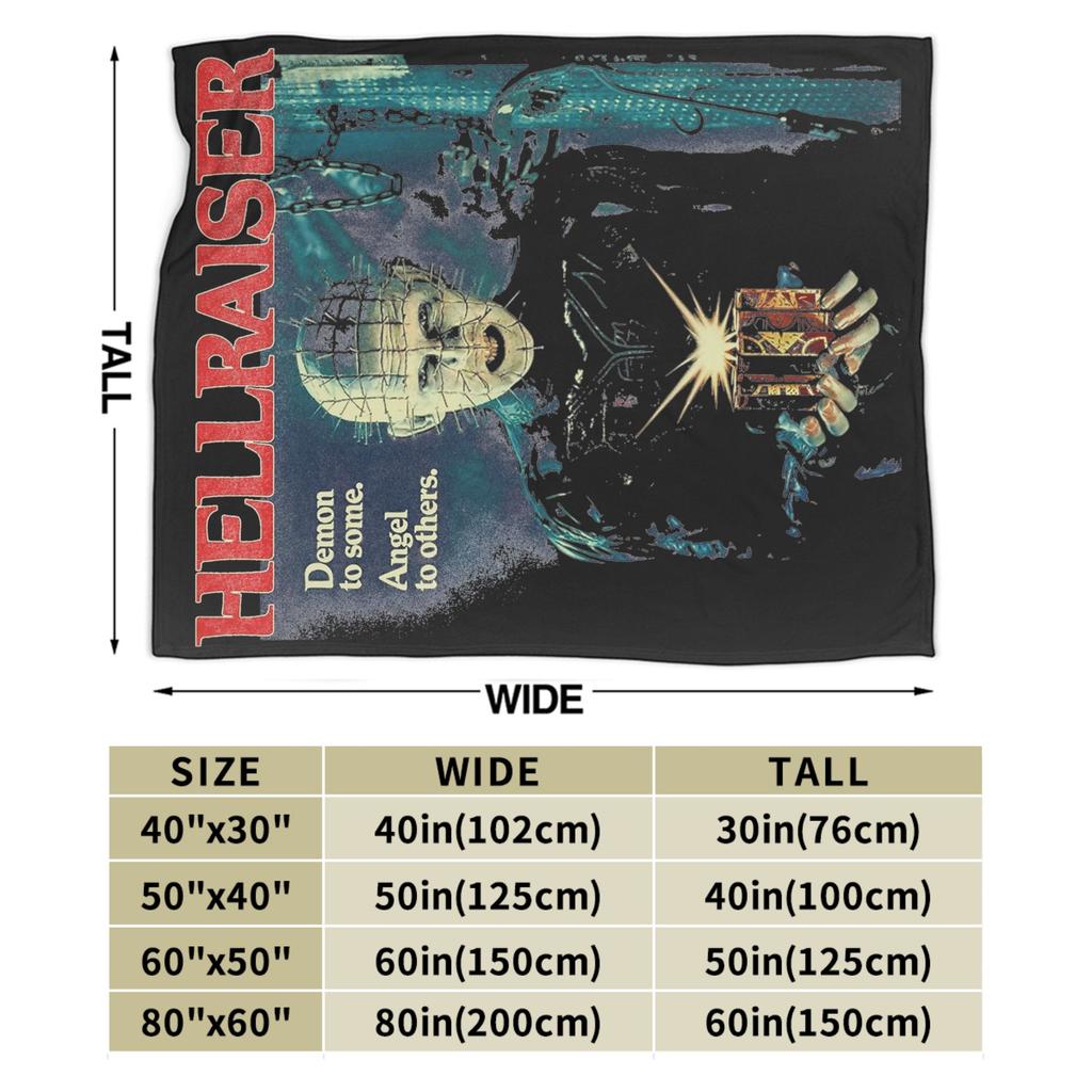 Hellraiser Pinhead Blanket Fleece Print Breathable Super Soft Throw Blankets for Bedding Outdoor Bedding Throws